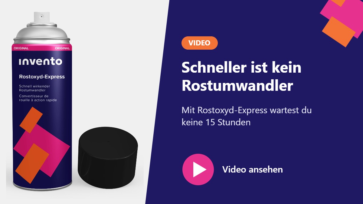 Video: Schneller ist kein Rostumwandler – Invento Rostoxyd-Express